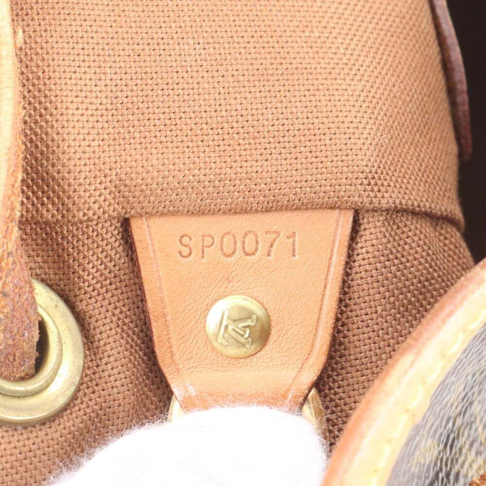 LOUIS VUITTON Brown Monogram Leather Backpack - Picture 9 of 9